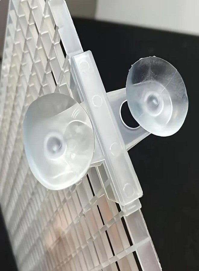 VAYINATO® (Pack of 5) White Divider Clip Breeding Separation Aquarium Glass | Partition Fish Tank Isolation Suction Cup Clip by Petzlifeworld - Image 5